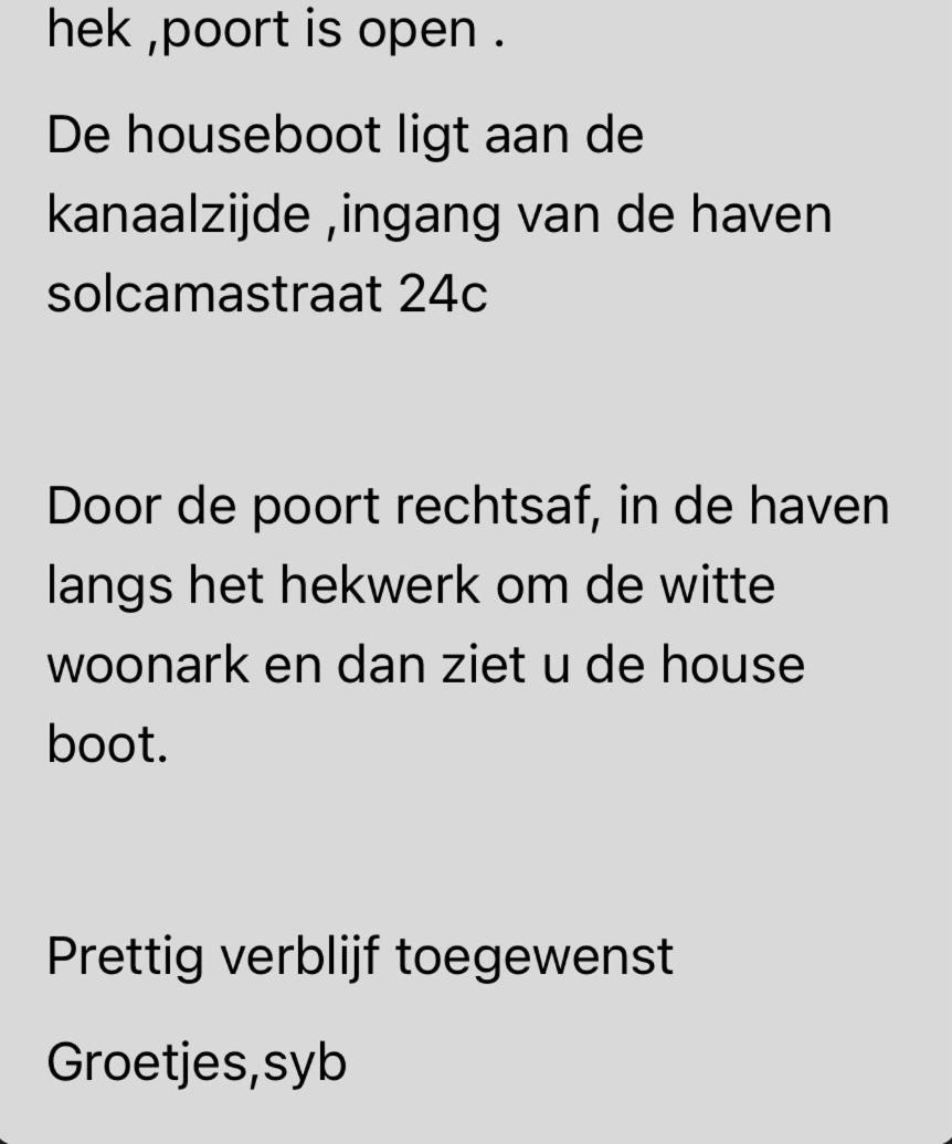 Hotel Houseboot Solcamastraat 24 C Suameer Esterno foto